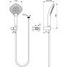Душевой гарнитур IDEAL STANDARD Idealrain Evo Jet Diamond XL3, арт. B1766AA