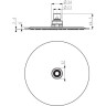 Верхний душ IDEAL STANDARD IdeaRain Luxe B0383MY, Ø 200 мм