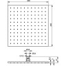 Верхний душ IDEAL STANDARD Idealrain Pro B9845AA, 40×40 см